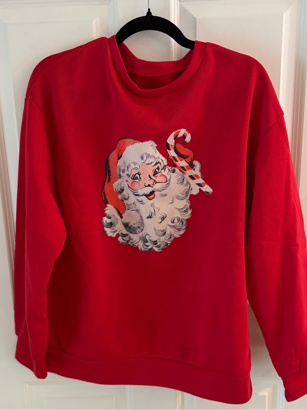 Red Holiday Santa Graphic Sweater - Men